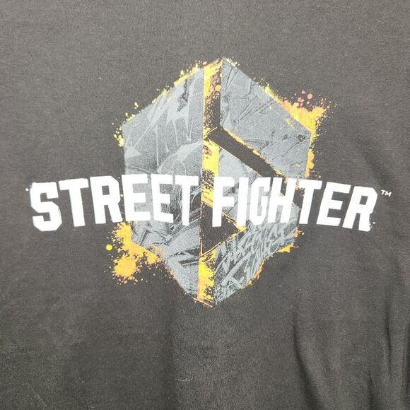 Street Fighter 6 Grafitti Logo Men's T Shirt Capcom Playstation Video Game MED - Picture 2 of 7